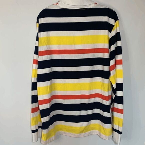 Ocean Coast Cotton Long Sleeve Collared Top Size Large - Picture 4 of 8